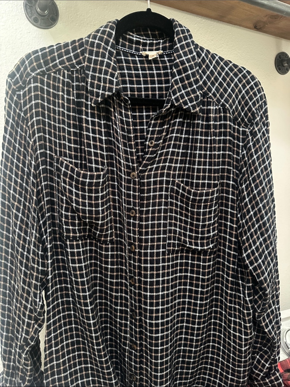 Anthropologie Pilcro soft flannel size M.